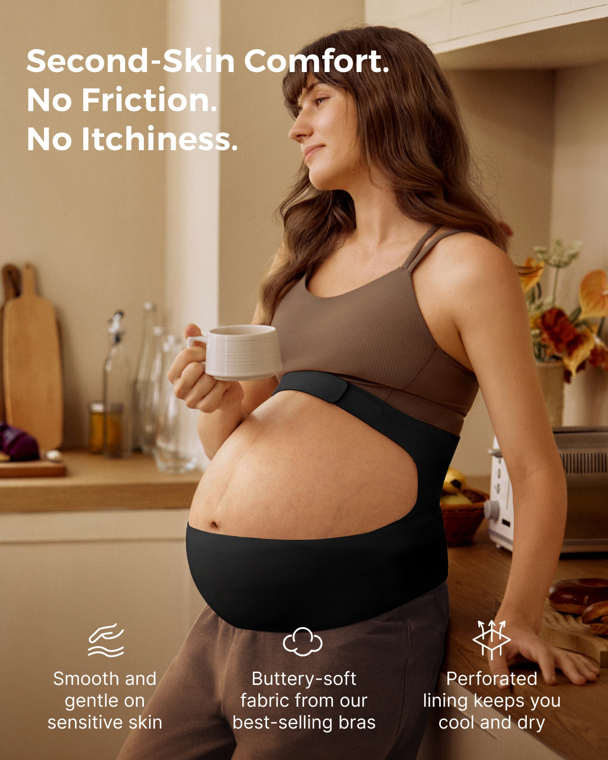 Ceinture de grossesse ergonomique pour soutien du ventre et du dos Momcozy