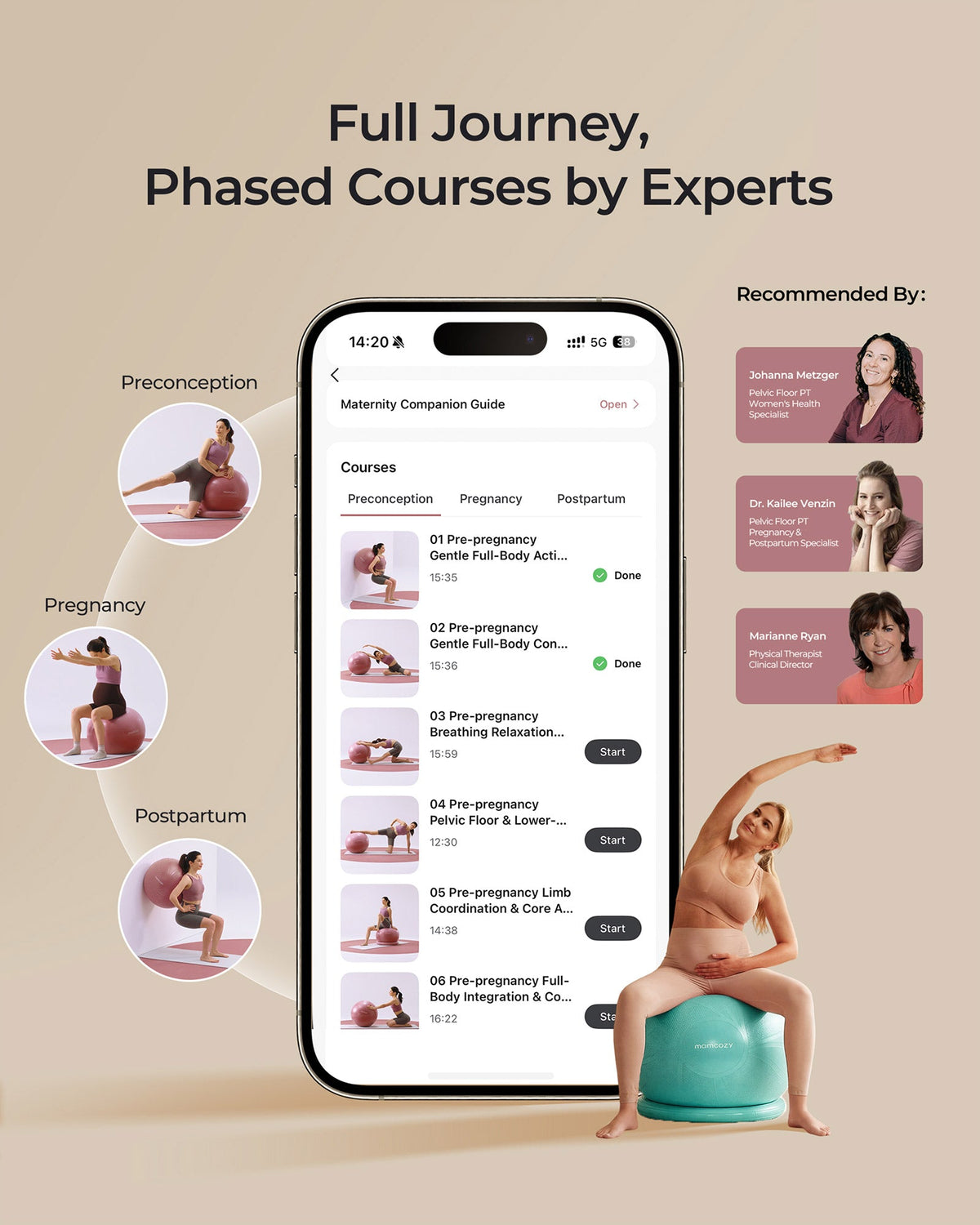 BirthEase Pregnancy Ball Set — Birthing Ball