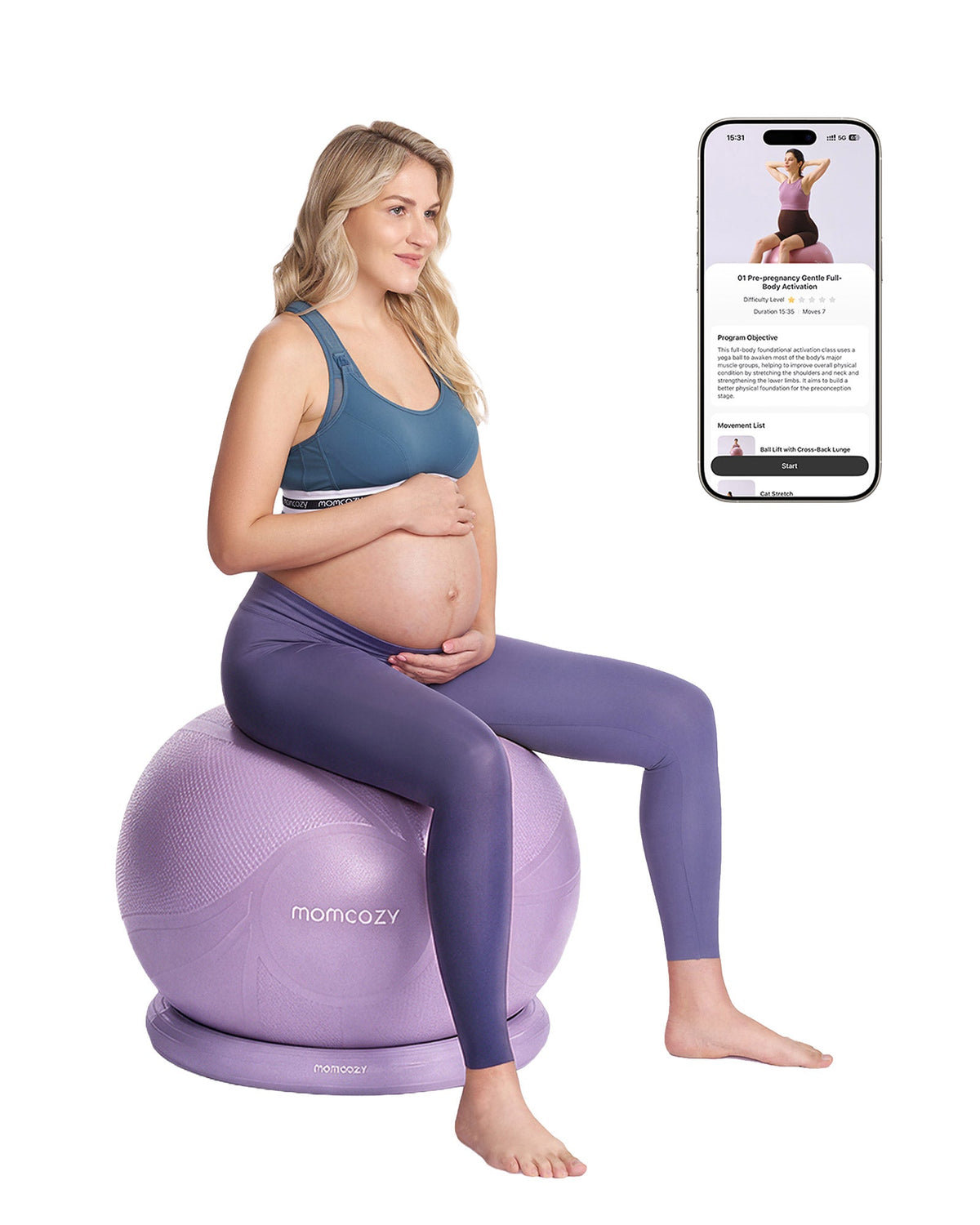 BirthEase Pregnancy Ball Set — Birthing Ball