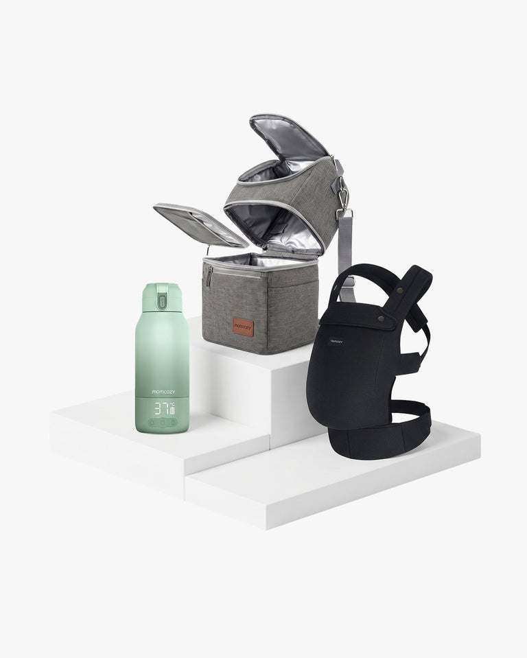 Translation missing: en.On the Go Bundle：PureHug Baby Carrier and Breastmilk Cooler Bag and Bottle Warmer
