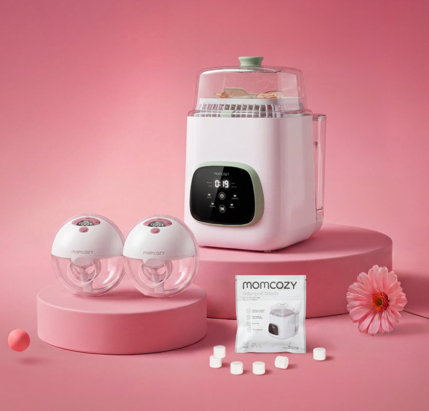 Pump & Clean Bundle: M5 Smart Breast Pump and Bottle Washer and Washing Block