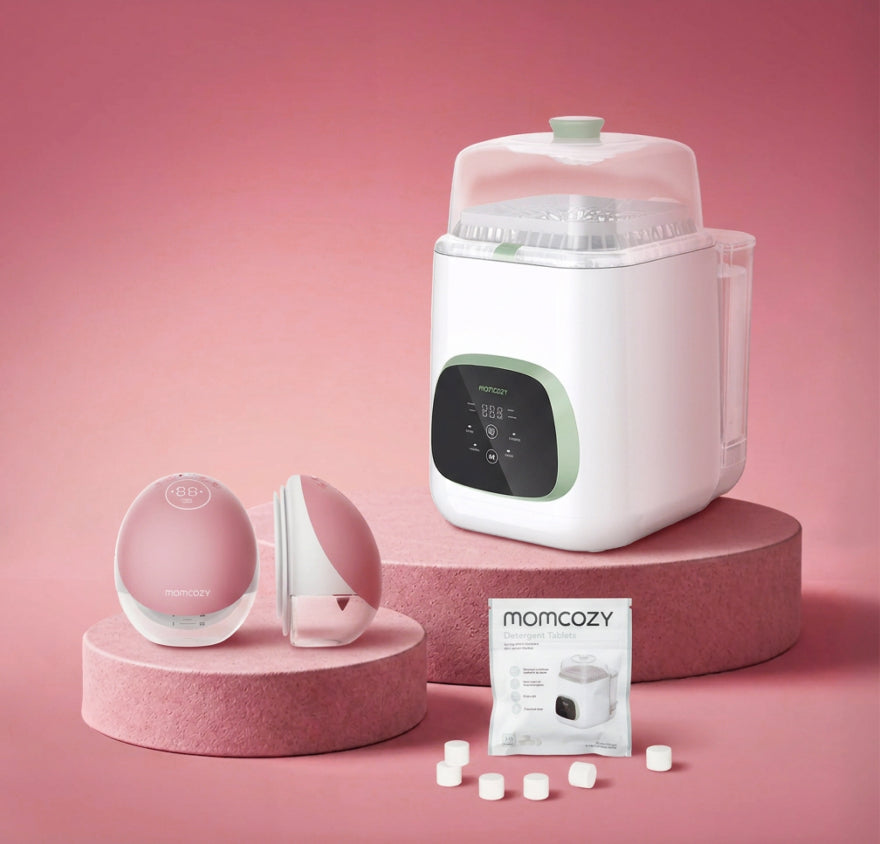 Pump & Clean Bundle: M9 Breast Pump and Bottle Washer and Washing Block