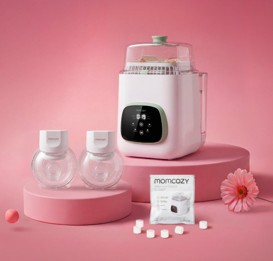 Pump & Clean Bundle: S12 Pro Quick Breast Pump and Bottle Washer and Washing Block