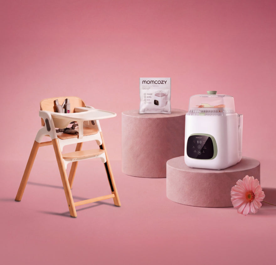 Clean & Feeding Bundle: Bottle Washer and High Chair and Washing Block