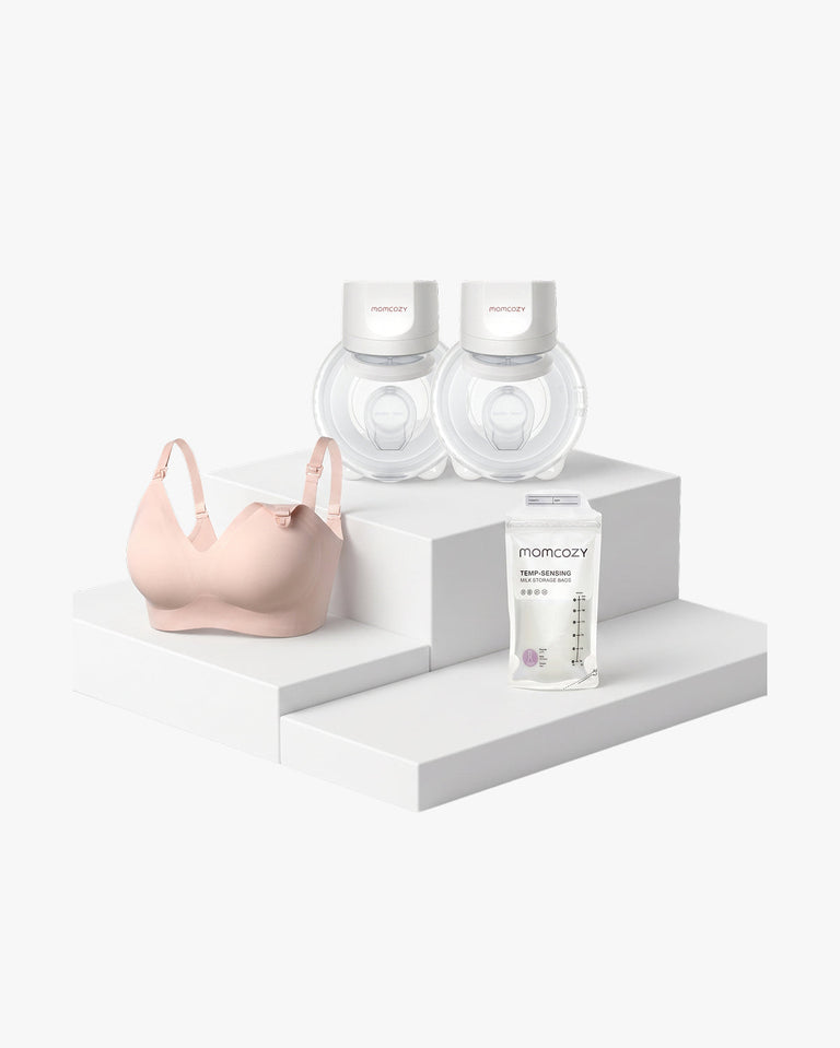 Translation missing: fr.Feeding Bundle:S12 Pro Quick  and  4-in-1 Hands Free  Pumping Bra  and  120 Breastmilk Storage Bags