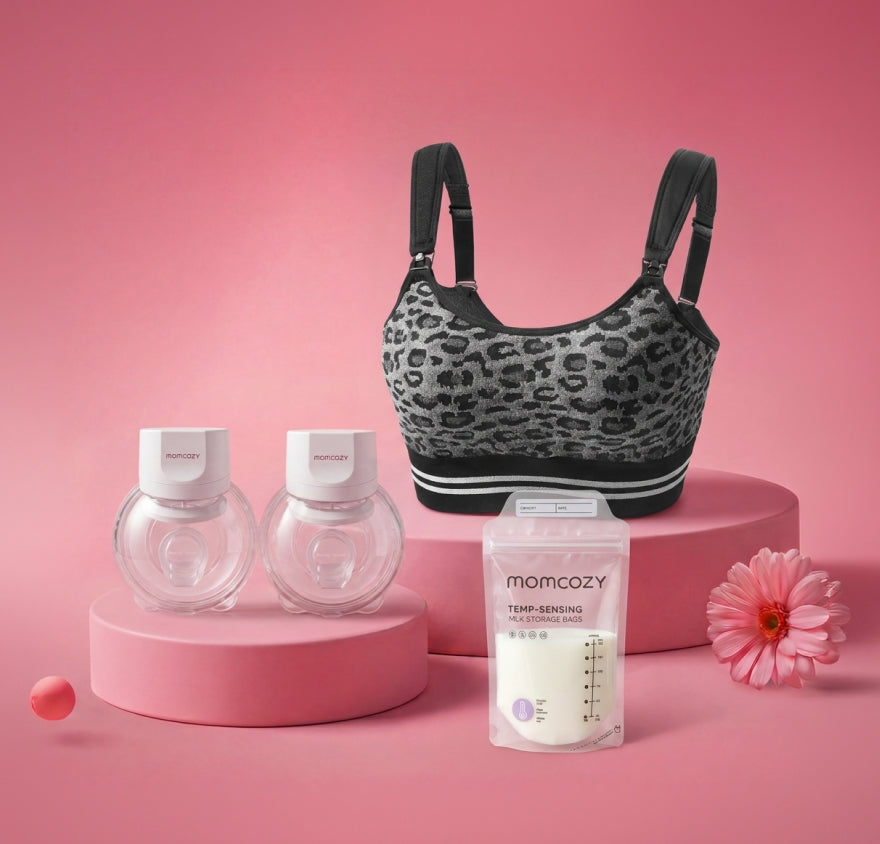 Feeding Bundle:S12 Pro Quick  and  4-in-1 Hands Free  Pumping Bra  and  120 Breastmilk Storage Bags