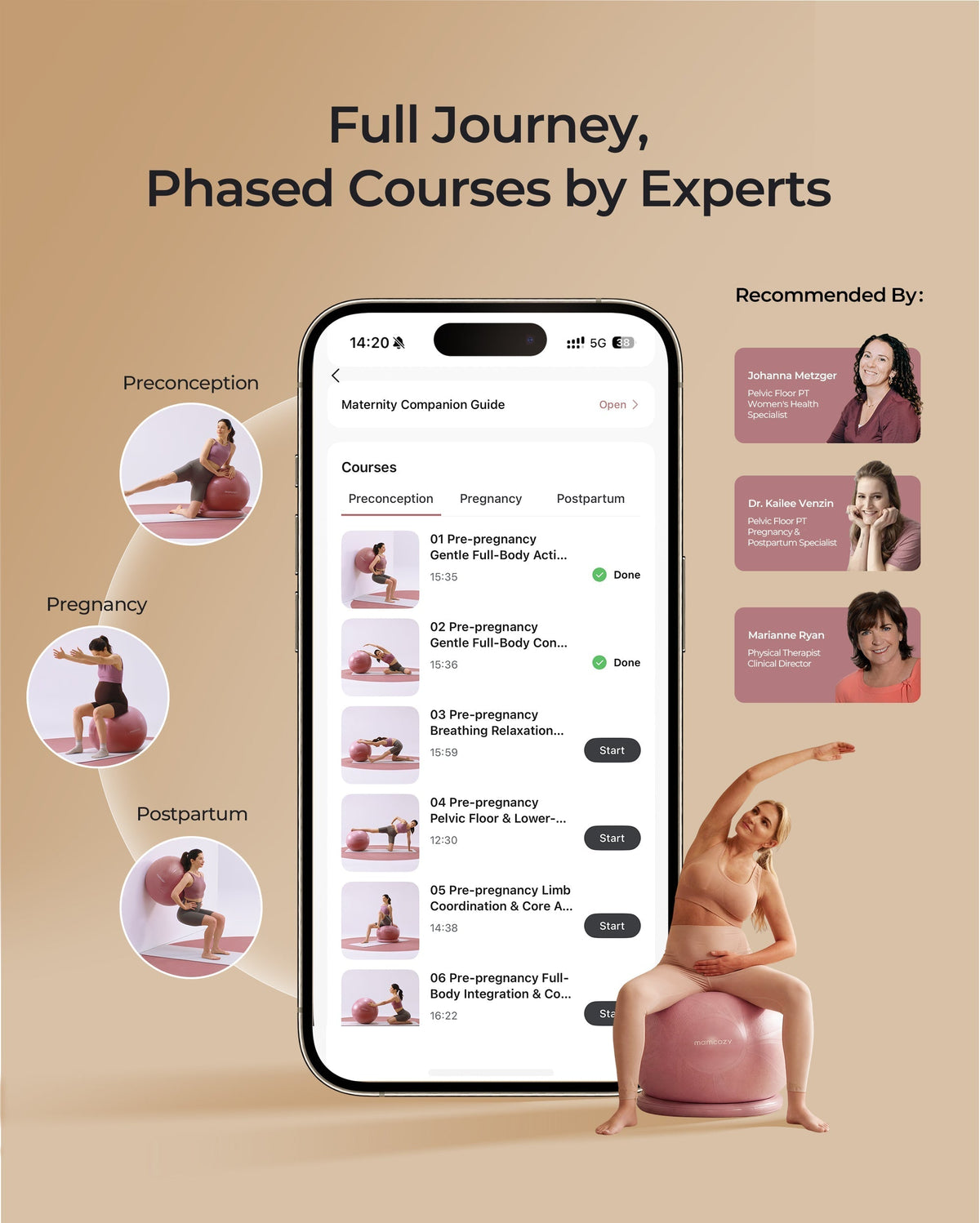 BirthEase Pregnancy Ball Set — Birthing Ball