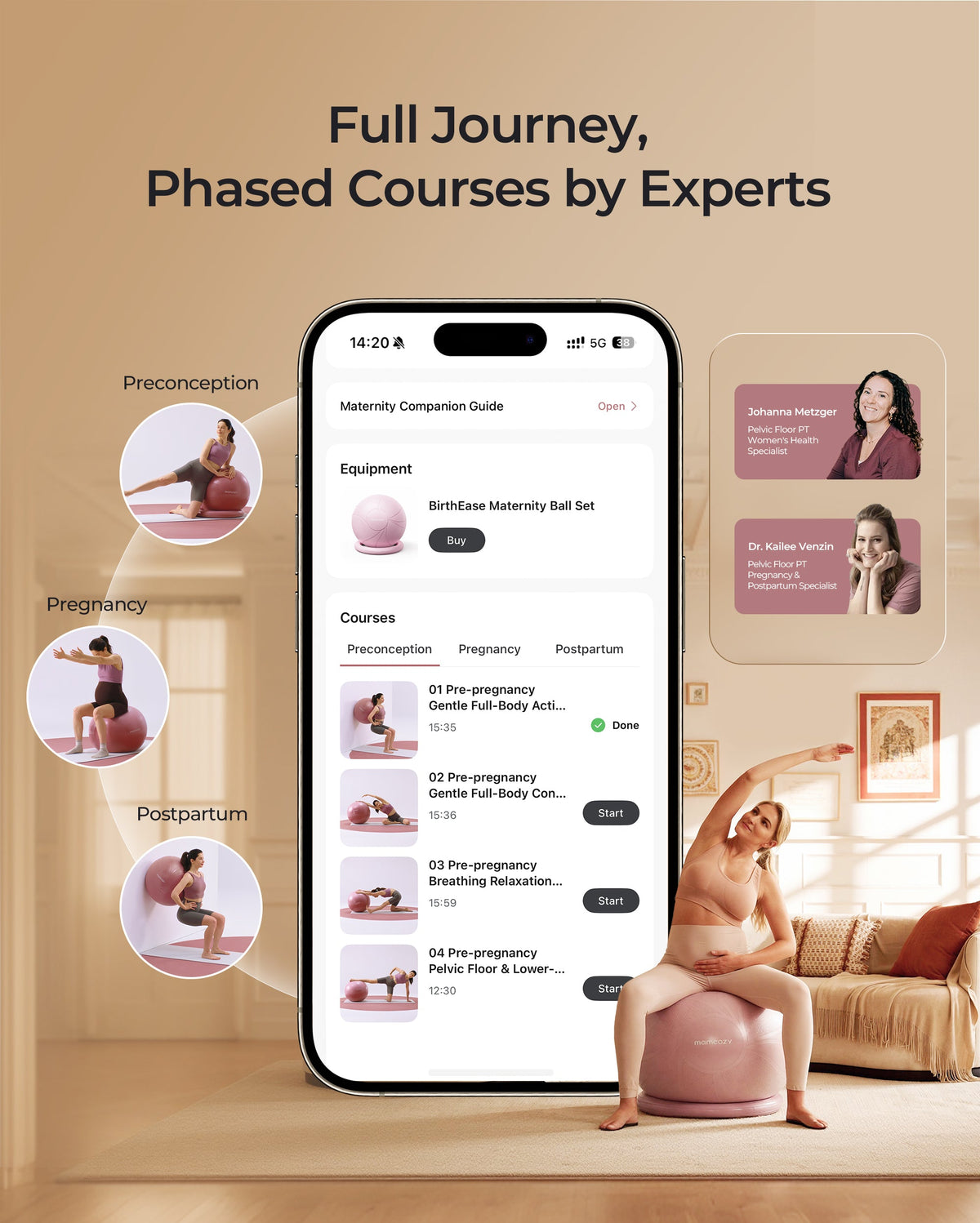 BirthEase Pregnancy Ball Set — Birthing Ball