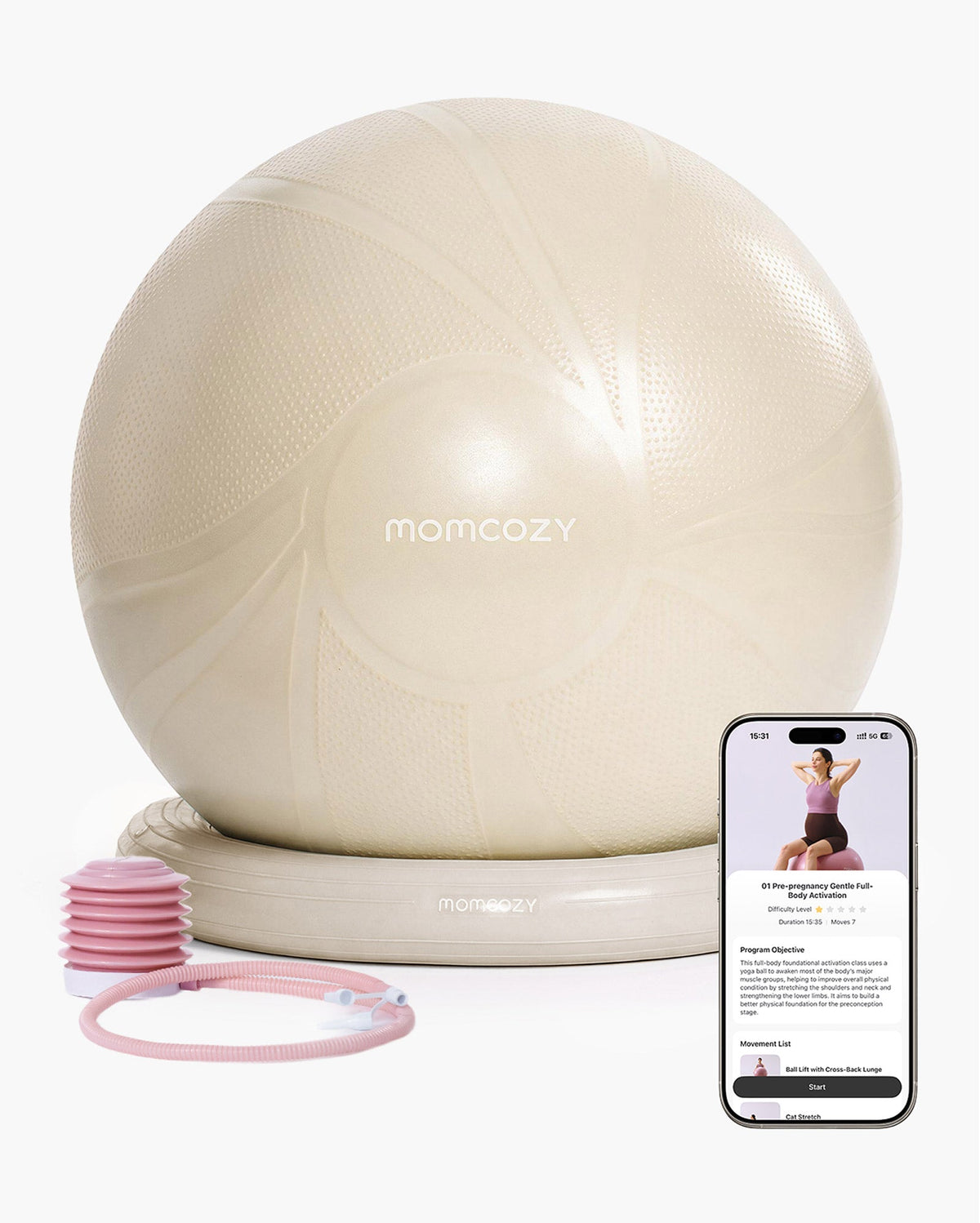BirthEase Pregnancy Ball Set — Birthing Ball