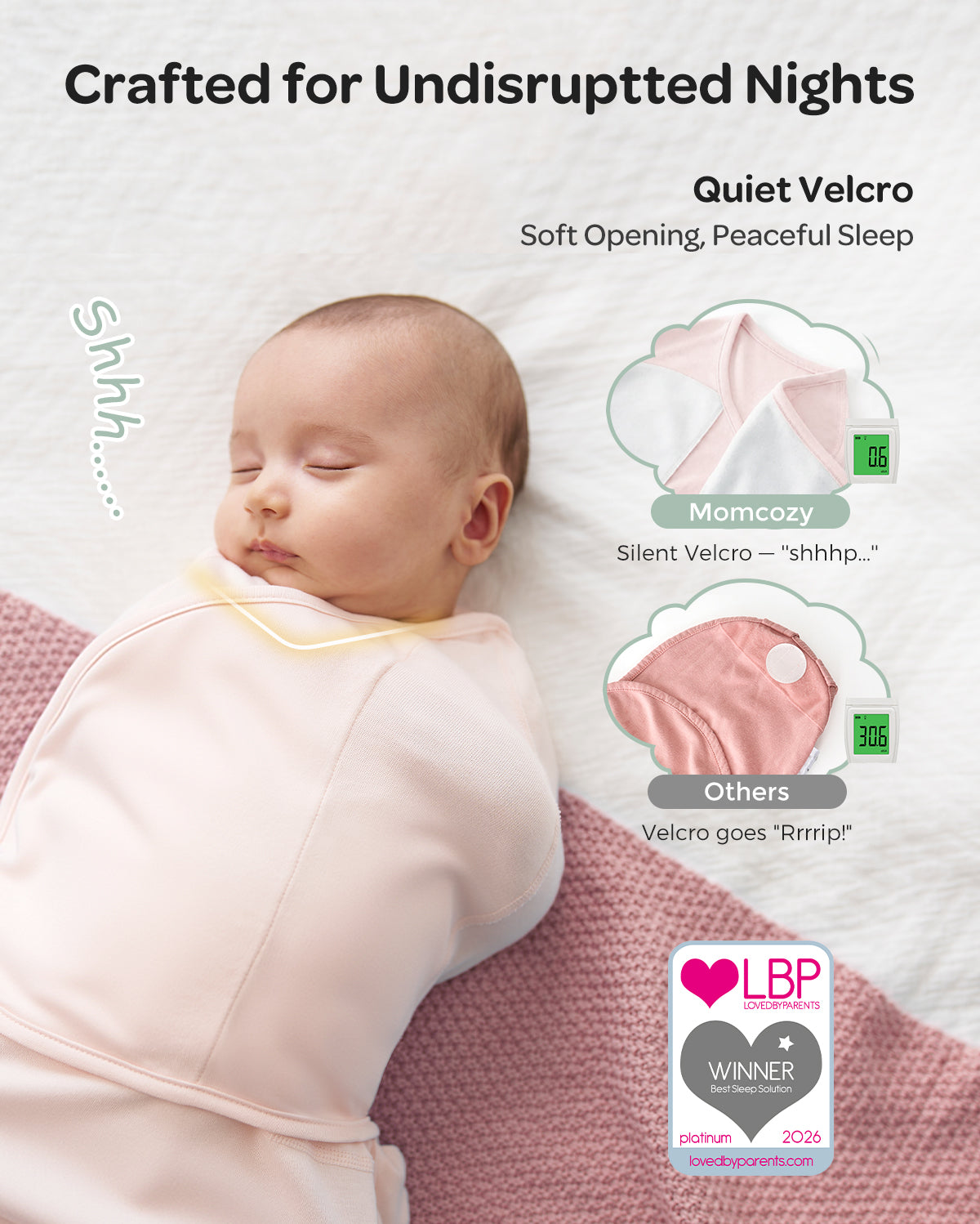 Baby Sleep Sack 1.5 TOG & Easy Swaddle Wrap For 0-3M Bundle