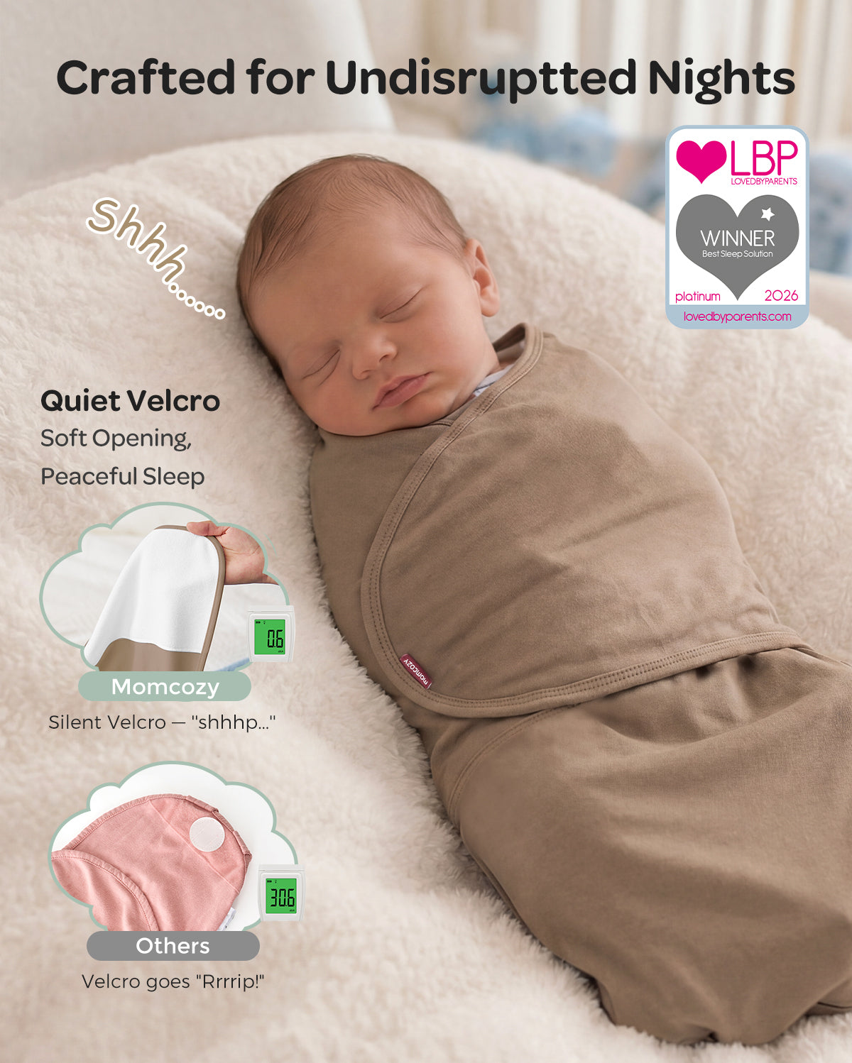 Baby Sleep Sack 1.5 TOG & Easy Swaddle Wrap For 0-3M Bundle