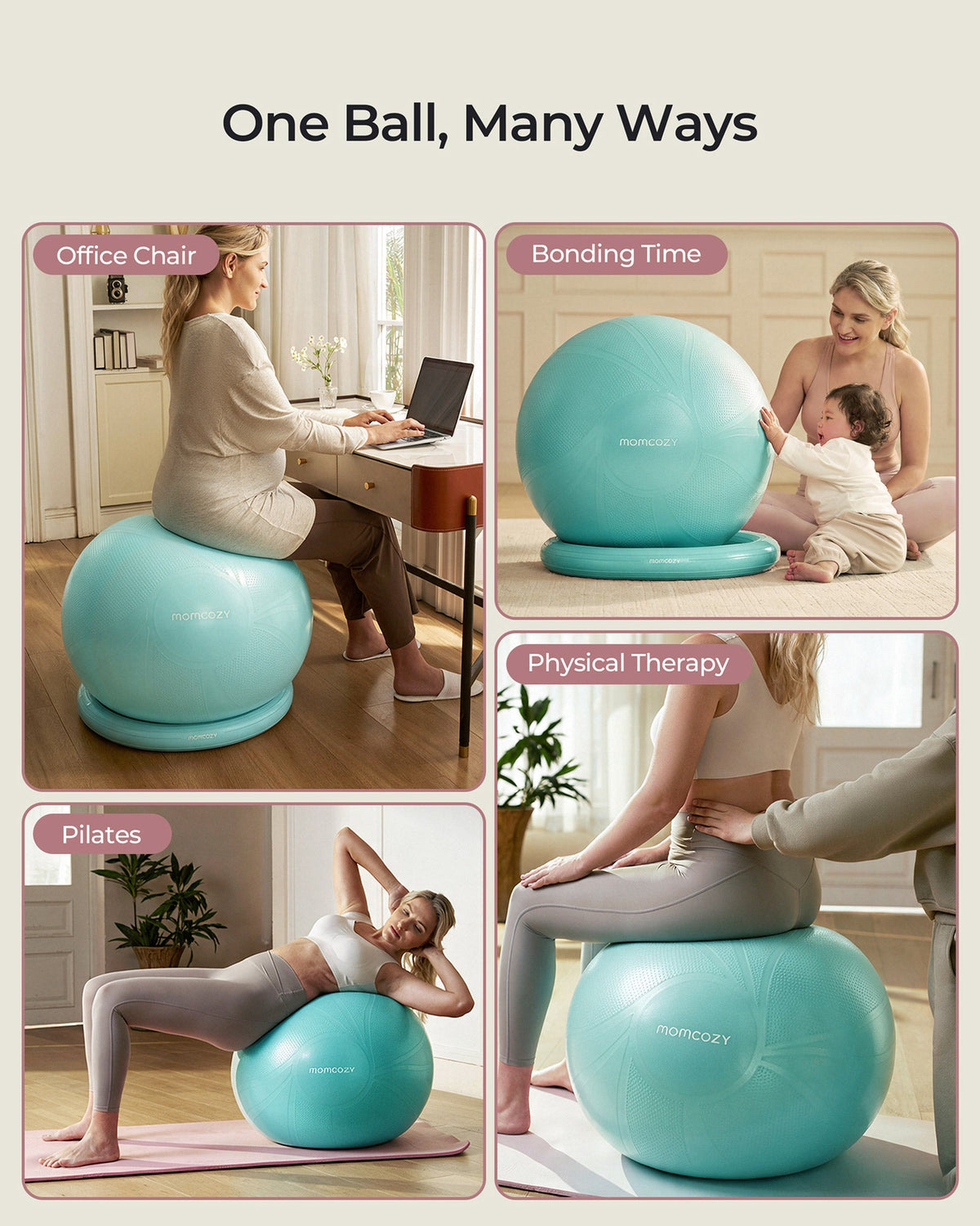 BirthEase Pregnancy Ball Set — Birthing Ball