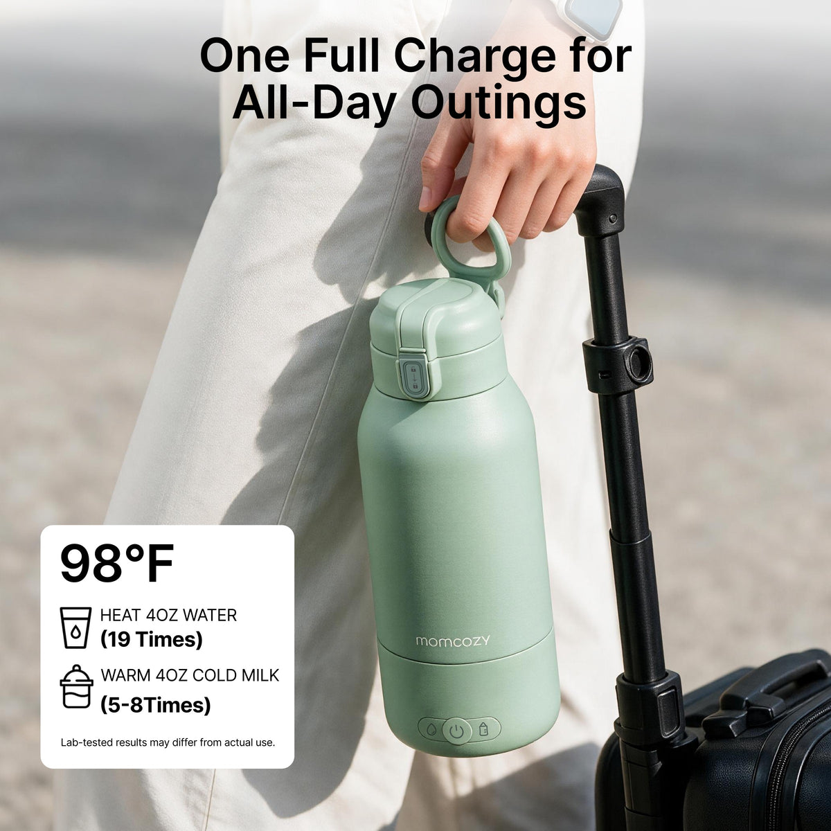 Chauffe-Biberon Nomade Momcozy 500ml - Idéal Voyage