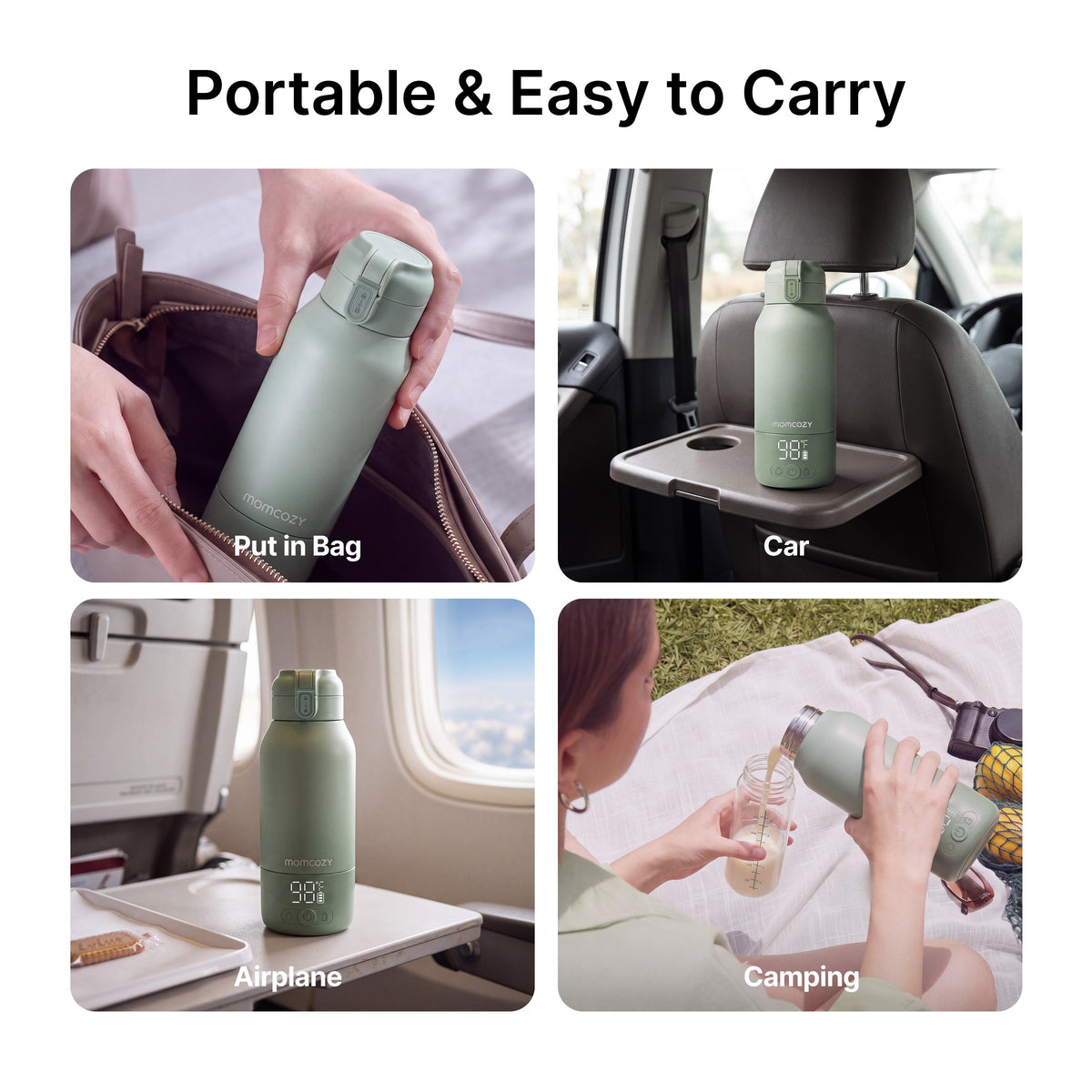 Chauffe-Biberon Nomade Momcozy 500ml - Idéal Voyage