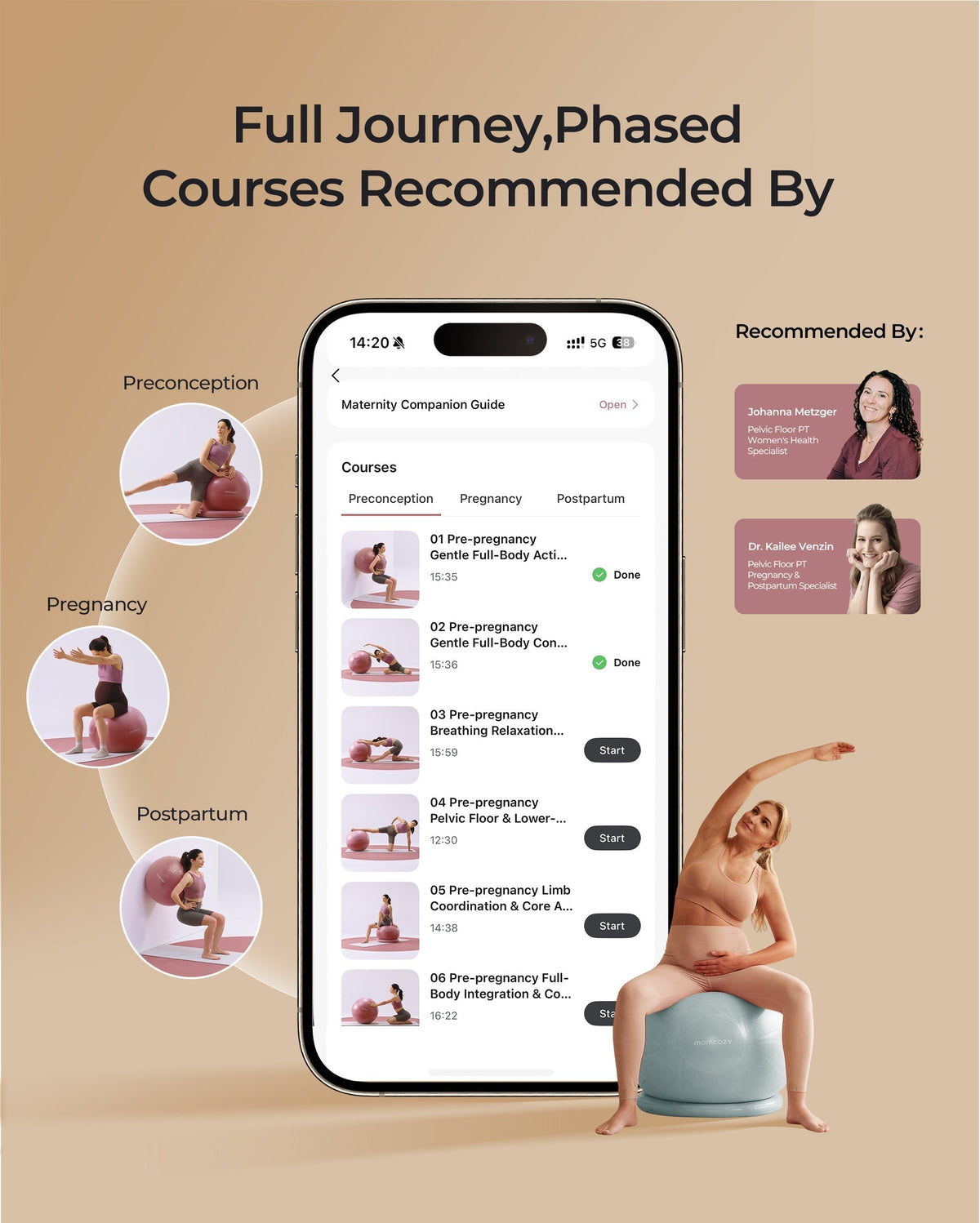 BirthEase Pregnancy Ball Set — Birthing Ball