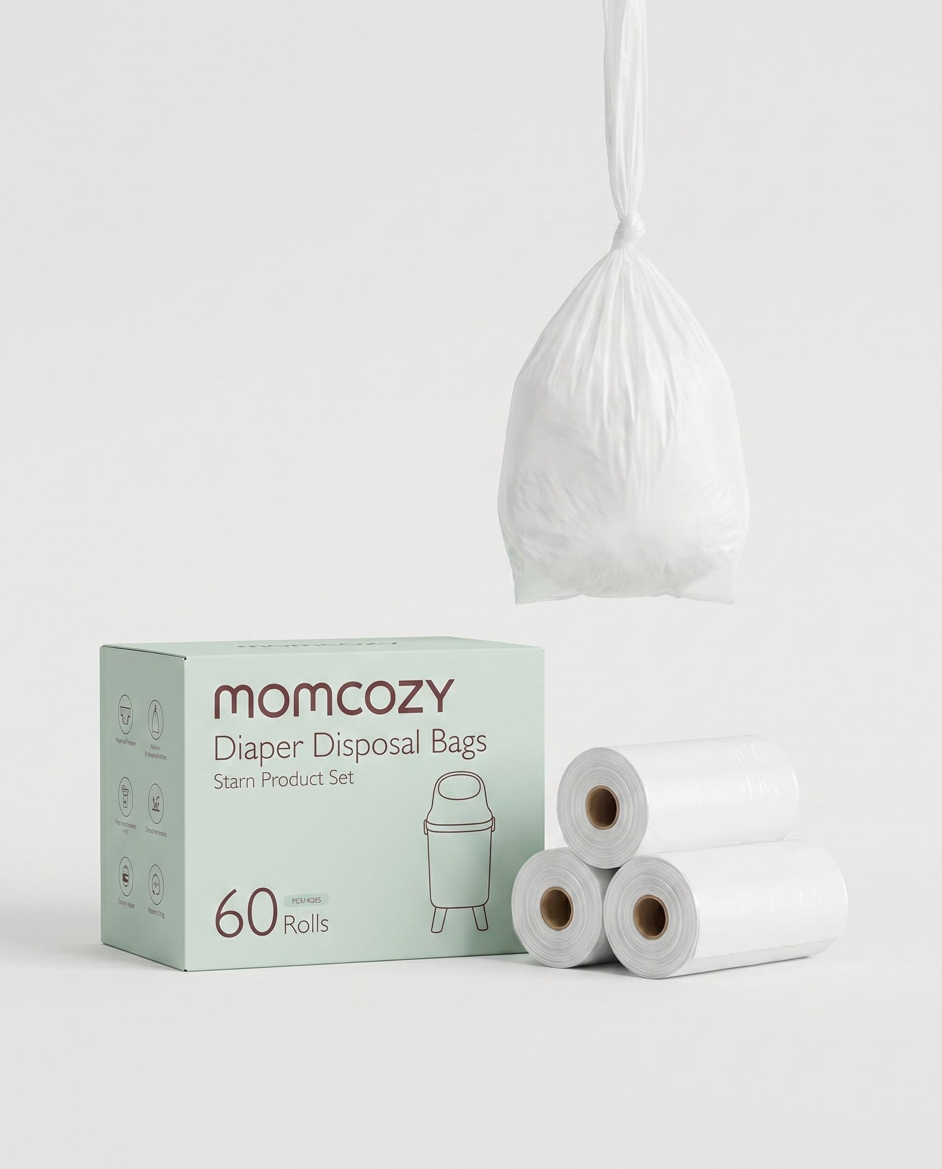 Drawstring Trash Bags for Diaper Pail