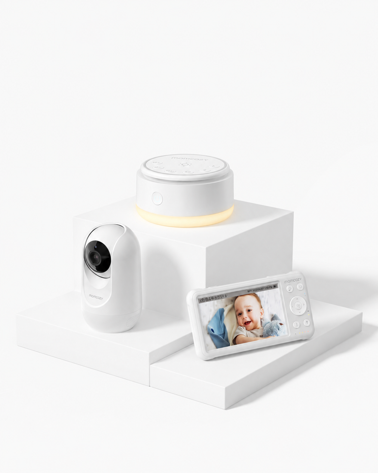 Translation missing: fr.Ensemble de soins pour bébés :  Machine à bruit portable pour bébé et moniteur de surveillance pour bébé