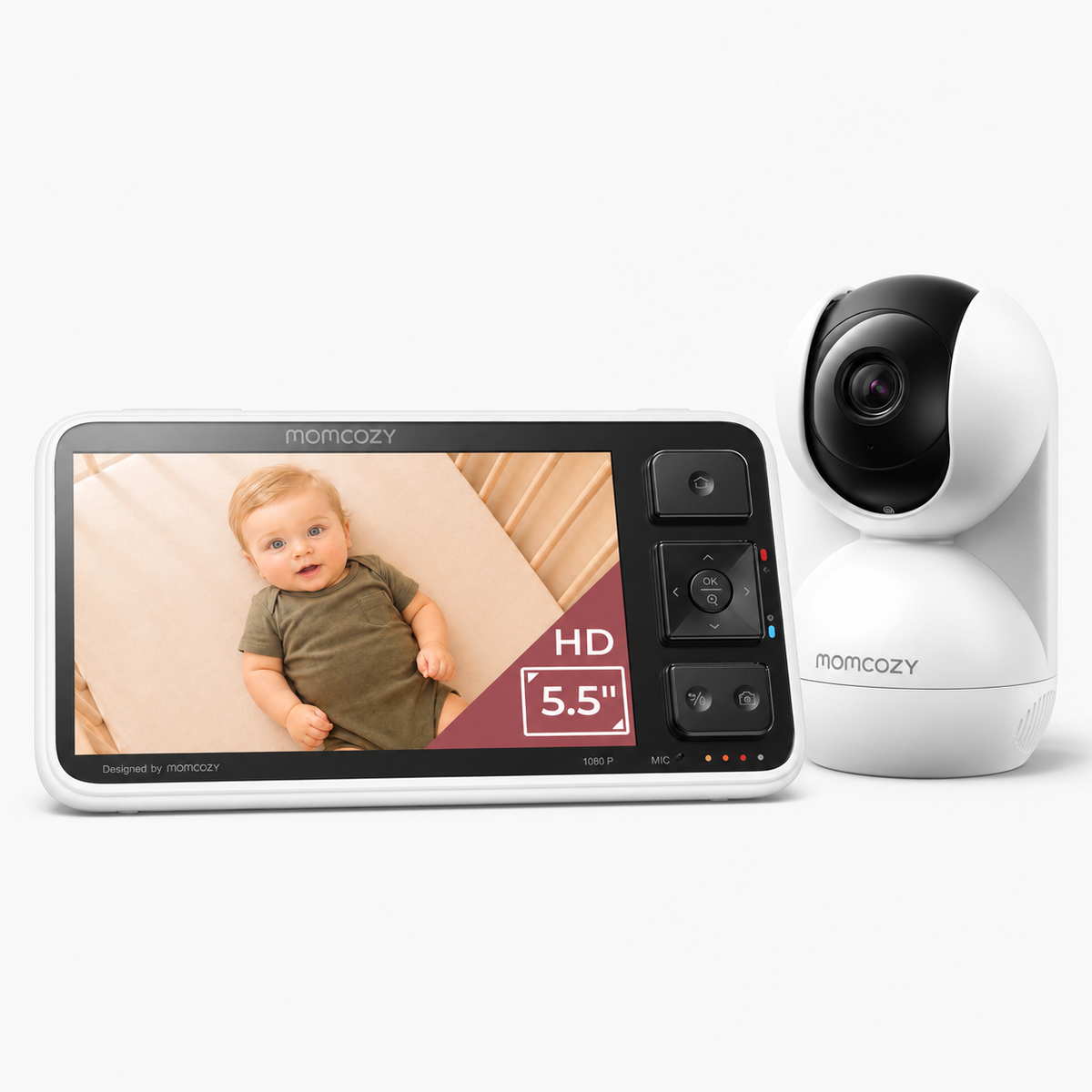 Smart Non-WiFi Baby Monitor 5.5-Inch Full HD (BM03 Black)