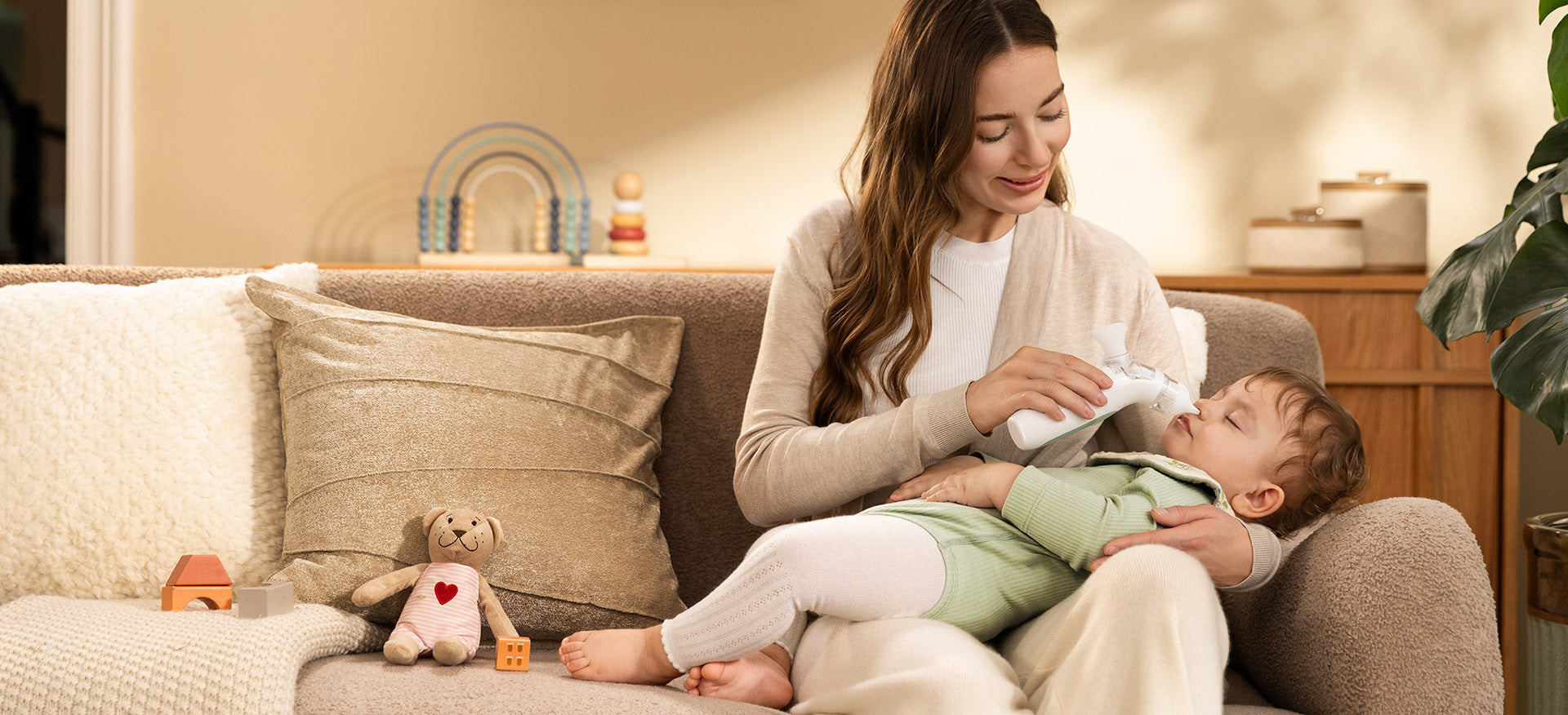 Momcozy BreezyClear™ 2-in-1 Spray & Suction Electric Nasal Aspirator U