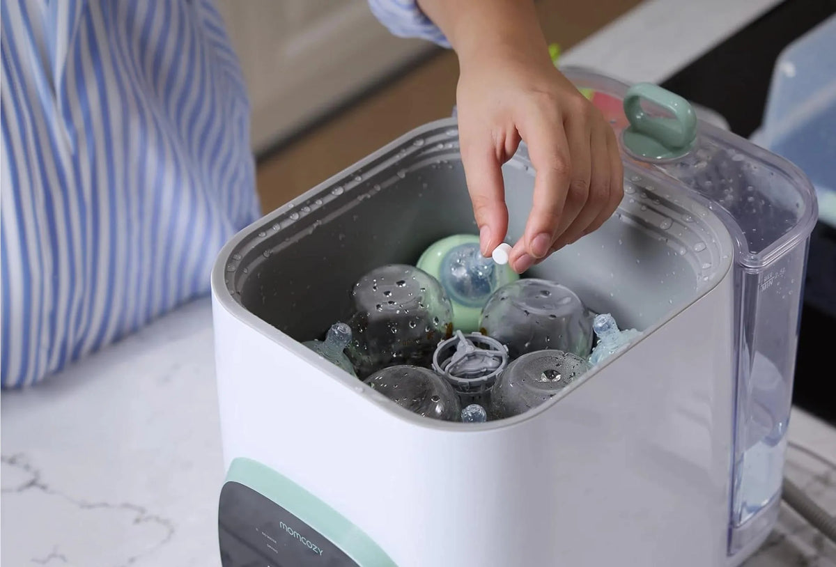 Cleaning Bundle: KleanPal Pro Baby Bottle Washer + 120 Cleaning & 30 Descaling Tablets
