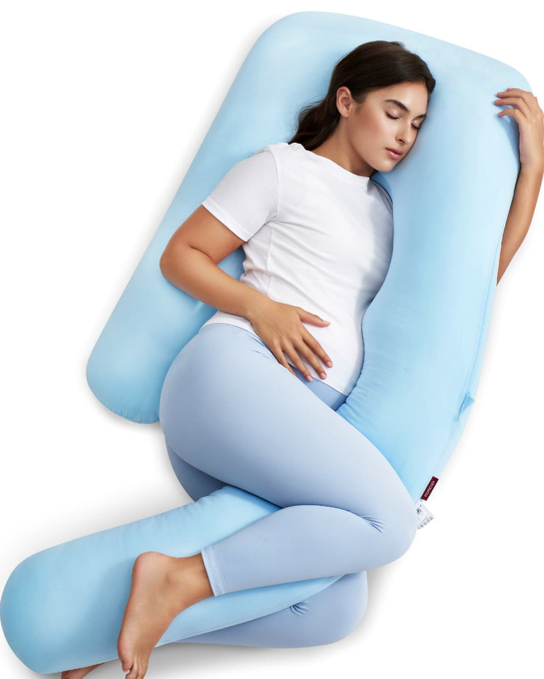 Translation missing: fr.Original F Shaped Pregnancy Pillows with Adjustable Wedge Pillow (Oreiller de grossesse en forme de F réglable)