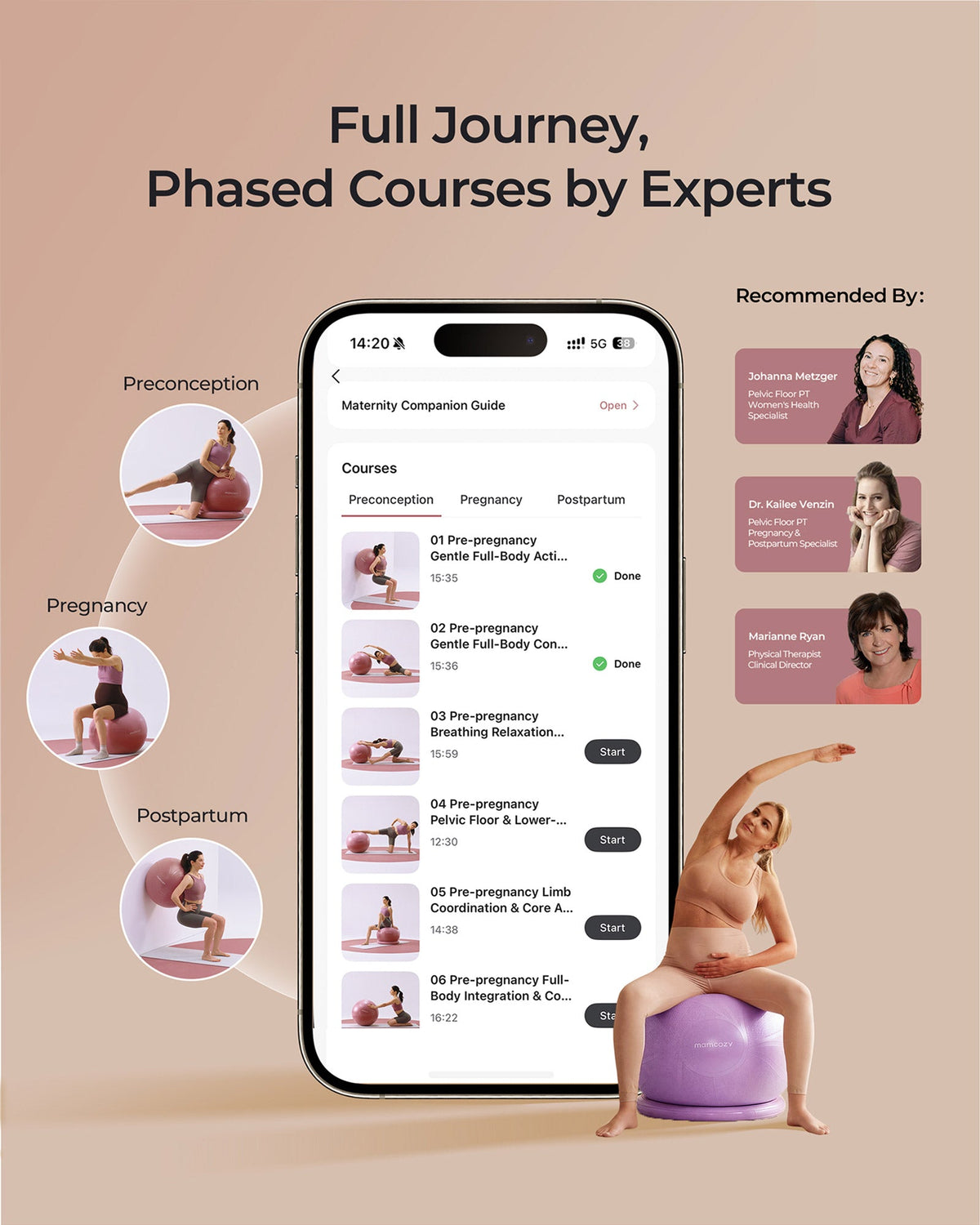 BirthEase Pregnancy Ball Set — Birthing Ball