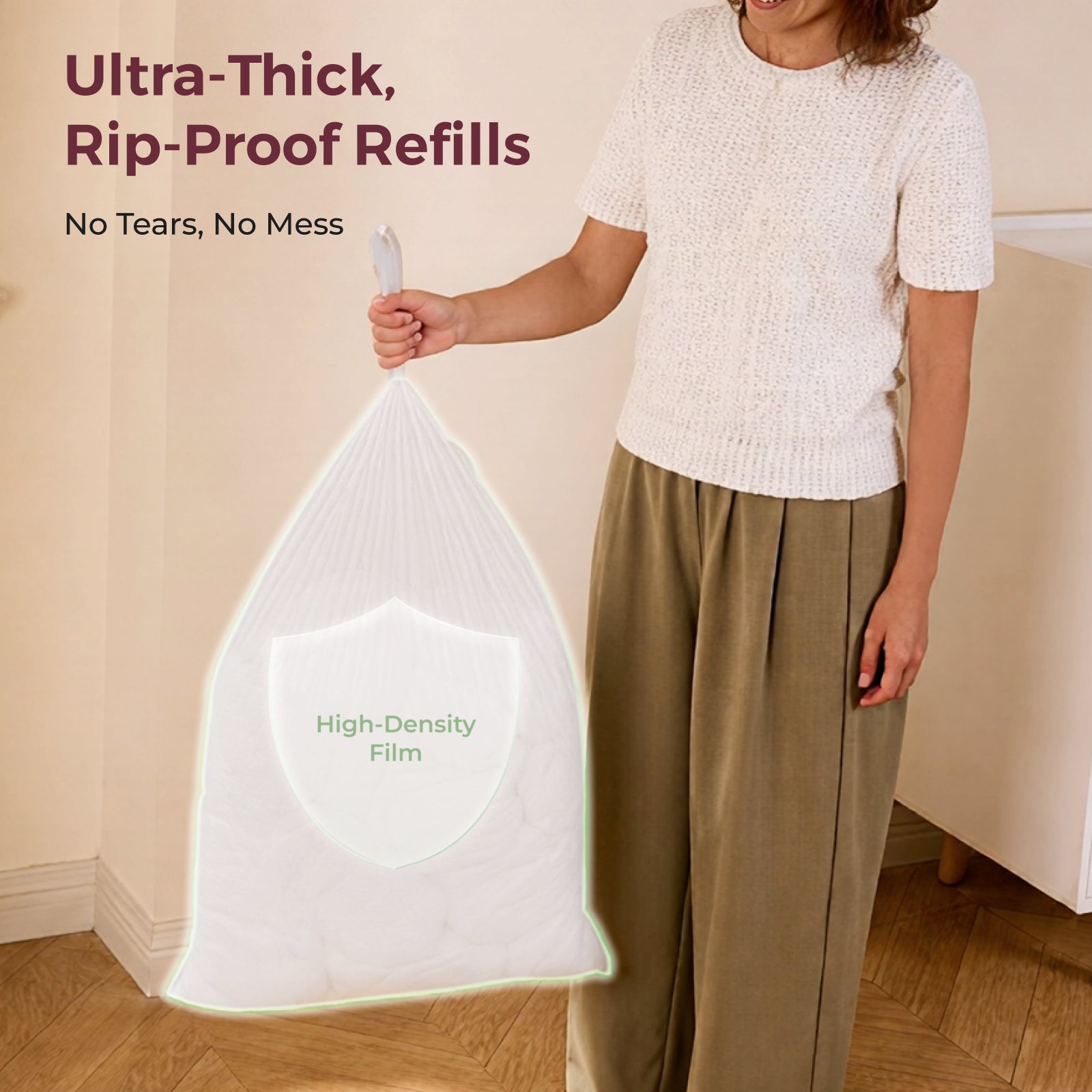 Drawstring Trash Bags for Diaper Pail